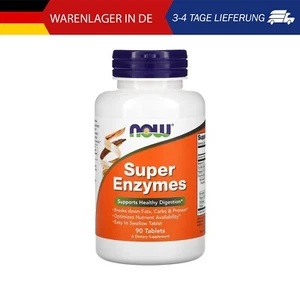 NOW Foods, Super Enzymes, Super-Enzyme, 90 Tabletten - Bild 1 von 8