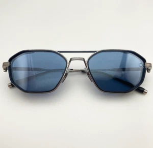 Gafas de sol AKONI Eris Two gris azul marino 51 mm geométricas aviador AKS508B / FedEx - Imagen 1 de 9