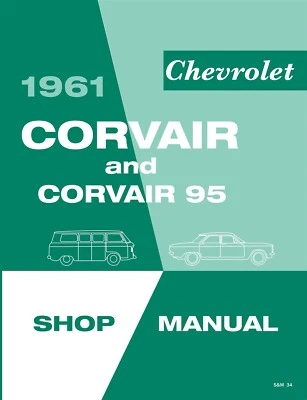 1961 Chevrolet Corvair / Corvair 95 Shop Manual (Reprodução de Qualidade Licenciada) - Imagem 1 de 3