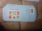 HALLMARK  CHRISTMAS AEROGRAMME 31 OCT 1984 CHRISTMAS HILLS PMK 