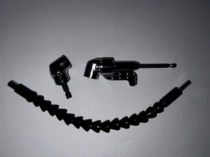 Flexible Drill Bit Extension + Right Angle Drill Attachment 105 Degree Right Ang - Picture 1 of 3