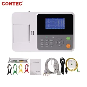Tragbar Elektrokardiograph 3-Kanal-EKG Gerät mit 12 Ableitung Diagnose Software - Picture 1 of 7