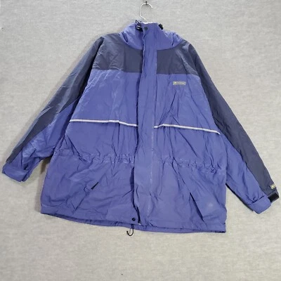 Stearns Hombres Chaqueta 2XL Azul Abrigo de Lluvia Con Capucha Exterior Pesca Ropa Seca LEER Foto 1 de 4