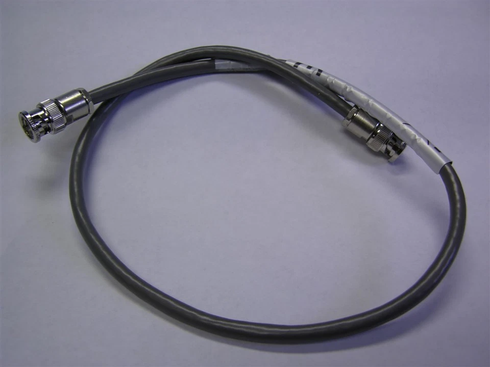 2 24" Patch Cords with Amphenol 31-224 Twin Contact BNC Clamp Connectors RG-108A - Image 1 of 1