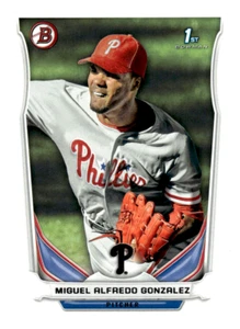 2014 Bowman Prospects #BP105 Miguel Alfredo Gonzalez PHILLIES - Picture 1 of 2