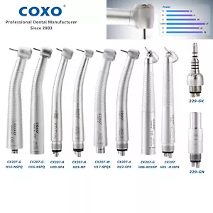 COXO Turbina ad aria dentale manipolo LED ad alta velocità 4/6 fori accoppiamento adatto KAVO NSK - Foto 1 di 94