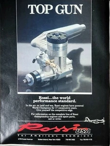 1990 Rossi Top Gun Engine Print Ad Ephemera Wall Art Decor - Picture 1 of 1