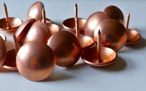 KUPFER - POLSTERNÄGEL NIETEN HEFTNADELN (GROß 22mm) - Bild 1 von 4