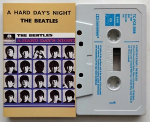 THE BEATLES - A HARD DAY'S NIGHT (PARLOPHONE TCPCS3058) EARLY 1980s UK CASSETTE - Picture 1 of 3