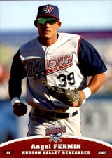 2007 Hudson Valley Renegades Grandstand #10 Angel Fermin Dominican Republic Card