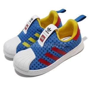 Adidas Originals X Lego Superstar 360 Kids Sneaker Slip On Blue - Picture 1 of 11