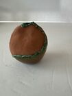 Vintage Stoneware Pottery Pod With Green Glaze And A Line Of Salt Glaze