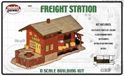 N Scale FREIGHT STATION BUILDING Kit Model Power New in Sealed Box 1576 - Image 1 of 2