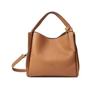 KATE SPADE Knott Suede & Pebbled Leather Convertible Crossbody Tote Bag - Picture 1 of 1