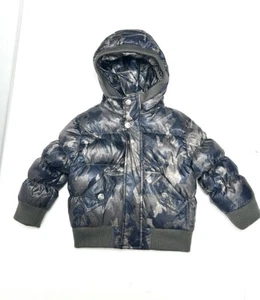 Piumino invernale con cappuccio Appaman bambino ragazzo grigio blu navy mimetico 12-18 m - Foto 1 di 12