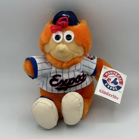 NM Vintage Montreal Expos Youppi Plush Mascot Stadium Souvenir 10” Orange W Tags Cover