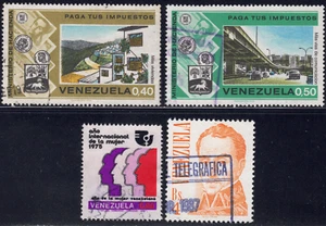 1974-76 Venezuela SC#  1073-1133 - F - Pupil & New School - 4 Different - Used - Picture 1 of 2