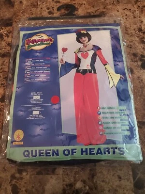 Vestido Halloween Sensaciones Reina de Corazones Disfraz Adulto Se Ajusta Hasta Talla 6 Foto 1 de 3