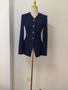 NUEVA CHAQUETA VAQUERA VERONICA BEARD Cynthia a medida lavado medianoche - Imagen 1 de 8