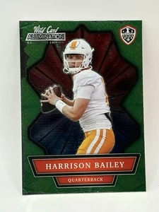 2021 Wild Card Allumination NIL Collegiate VERDE Card #ANBC-31 Harrison Bailey  - Foto 1 di 2