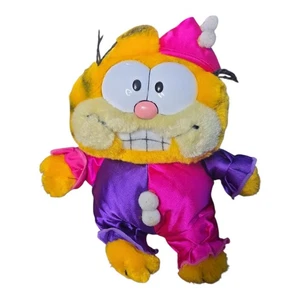 Garfield Clowning Around Jester Clown Plush Stuffed Cat Dakin 1978 Vintage - Picture 1 of 9