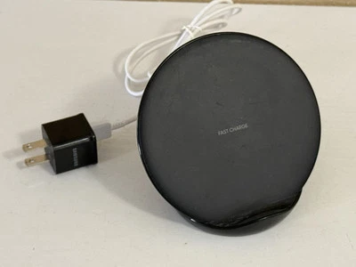 Samsung Fast Charge Charger Wireless Charging Stand - Black Android Or iPhone - Image 1 of 4