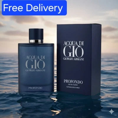 Giorgio Armani Acqua Di Gio Profondo 3.4 盎司香水最佳快速免费送货 — 第 1/4 张图片