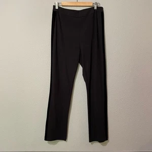 Pantalones de mujer Soft Surroundings negros de pierna recta M elásticos - Imagen 1 de 5