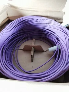 Enhanced Cat 5 UTP 4 Pair Solid Cable Box Reel LSZH 100m+ Violet - Afbeelding 1 van 8