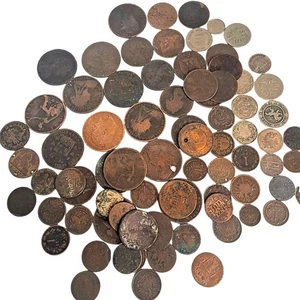 1800s Foreign World Coins Mixed Assorted Bulk Lot Lbs , Maybe A few 1900s - Picture 1 of 1