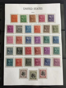 US STAMPS SC# 808-834 1/2c-$5.00 Complete Prexie/Presidential Set MINT OG NH-LH - Picture 1 of 3