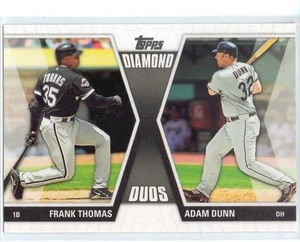 2011 Topps Frank Thomas Adam Dunn Diamond Duos Chicago White Sox - Picture 1 of 1