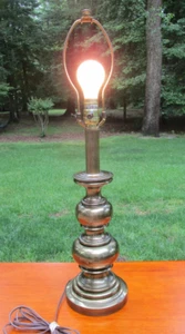 Vintage Tischlampe Steif Messing - Bild 1 von 9