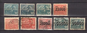 Pologne 1921-25 semeur un lot de 9 timbres oblitérés / TE4989 - Picture 1 of 1