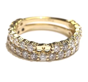 14k yellow gold 2.88ct Diamond Semi mount engagement ring wedding band set 3.9g - Imagen 1 de 9