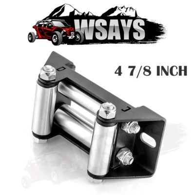 4-7/8" Winch Roller Fairlead Cable Lead Guide 3500LBS For UTV ATV Polaris Can-Am - Image 1 of 4