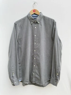 Tommy Hilfiger New York Fit Polka Dot Button Down Shirt Grey Navy Cotton Large - Image 1 of 4