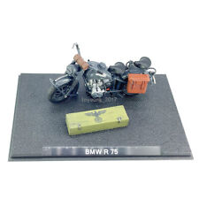 1/24 Scale BMW R 75 1939-1945 Diecast Motorcycle Model Toy Men Collection Black