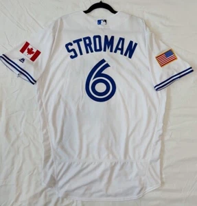 Majestic AUTHENTIC 48 XL TORONTO BLUE JAYS MARCUS STROMAN FLEX ON FIELD JERSEY - Picture 1 of 3