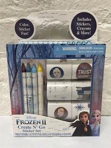 Disney Frozen II Create N Go Sticker Crayon Activity Set Toy - Picture 1 of 2