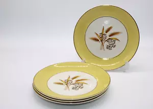 Vintage Century Service Autumn Gold Wheat Luncheon / Salad Plates 8.25” SET of 4 - Picture 1 of 8