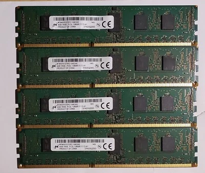 16GB (4x4GB) MICRON MT9KSF51272PZ-1G6E2HE DDR3 PC3-12800 1600MHZ 1Rx8 RAM / L1-6 - Image 1 of 2