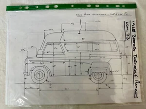 Lansdowne Modelos 1960 Bedford Dormobile Romany LDM33 Patrón Dibujos y Notas - Imagen 1 de 7