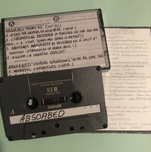 ABSORBED Material Cassette (Spain) W/ Prev Circulated Underground Band Mail Ad - Picture 1 of 1