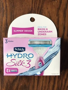 Schick Hydro Silk3 Blades 1 Box of 4 Razor Blade Refills For Women - Bild 1 von 2
