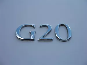 1996 INFINITI G20 REAR LID CHROME EMBLEM LOGO BADGE SIGN OEM 91 92 93 94 95 96 - Picture 1 of 1