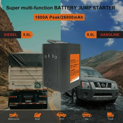 Central Eléctrica Portátil 110V 100Wh 26800Ah Batería Multifunción Arrancador de Salto Foto 1 de 4