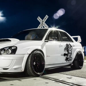 2x Pair Side Hunter Mask Yautja Helmet Skulls Hunting Car Vinyl Sticker Decal - Imagen 1 de 3