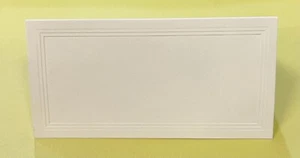 Tarjetas de lugar-blanco triple panel-bodas, duchas, venta al por menor (25 unidades) - Imagen 1 de 3