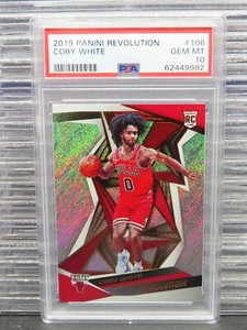 2019-20 Panini Revolution Coby White Rookie RC #108 PSA 10 Bulls GEM MINT